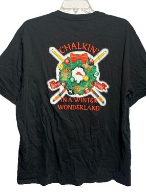 Tommy Bahama Chalikn In A Winter Wonderland T-Shirt Size Large Black